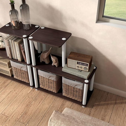 Homes: Inside + Out Apexa Modern 3-Cube Ladder Shelving Units, Collectibles - Image 15