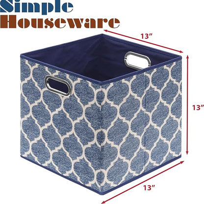 Simple Houseware 13-Inch Collapsible Fabric Cube Storage Bin - Image 6