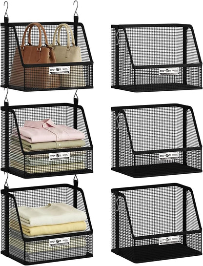 STORAGE MANIAC 3 Tier Hanging Closet Organizer by STORAGEMANIAC