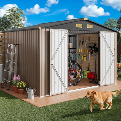 IRONCK 9.7x7.7FT Outdoor Storage Shed - Image 9