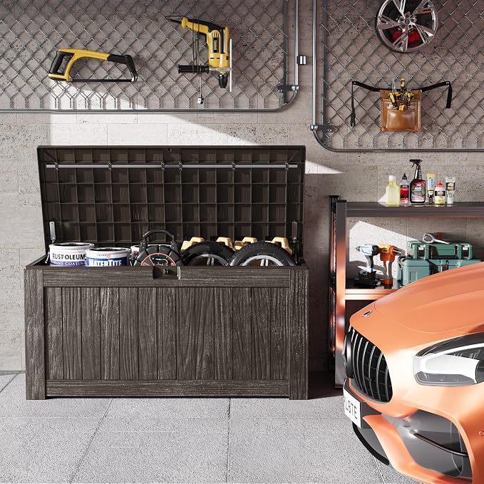 Greesum Outdoor Storage Box 120 Gallon Storage Bin - Image 6