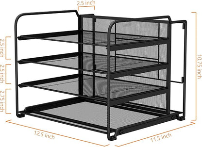 CAXXA 4 Tier Mesh Document Trays - Image 2