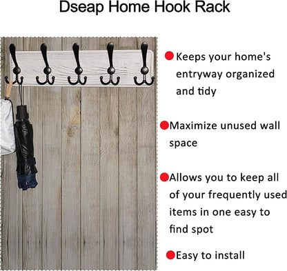 Dseap Coat Rack Wall Mounted - Image 9