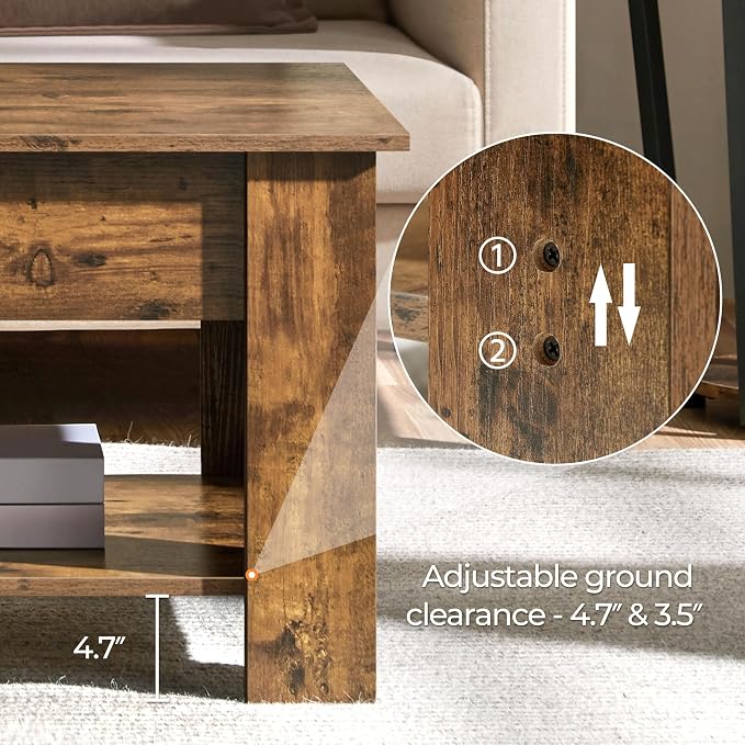 Yaheetech 47.2 in Lift Top Coffee Table - Image 5
