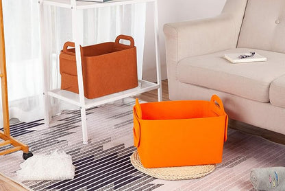 Minoisome Storage Basket Felt Storage Bin Collapsible& Convenient Box Organizer - Image 4