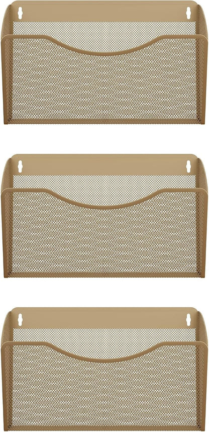 EasyPAG Wall File Organizer, Metal Mesh Hanging File Folder Holder - Image 2