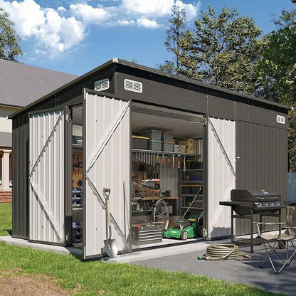 8'x12' Outdoor Shed Lean to Storage Sheds by Breezestival