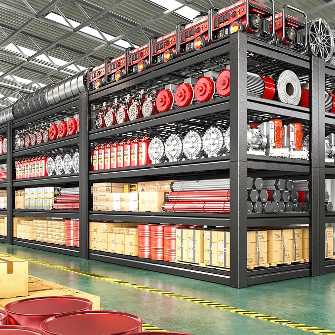 55.1" W Metal Shelving 5 Tier Garage Shelving 3050LBS Storage Shelves - Image 5