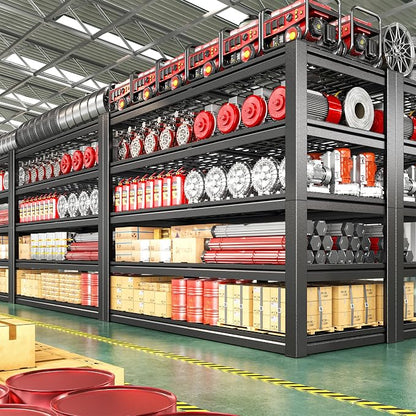 55.1" W Metal Shelving 5 Tier Garage Shelving 3050LBS Storage Shelves - Image 5