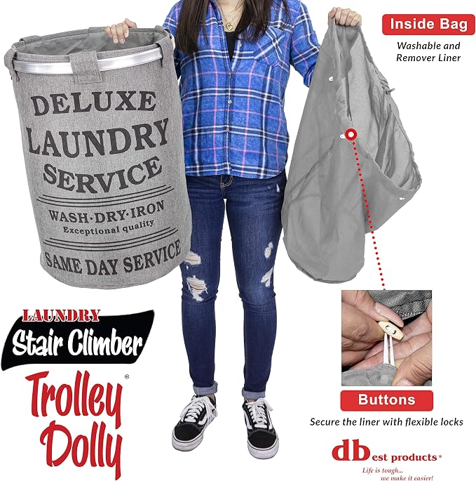 dbest products Stair Climber Laundry Trolley Dolly - Image 4