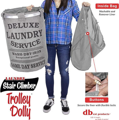 dbest products Stair Climber Laundry Trolley Dolly - Image 4