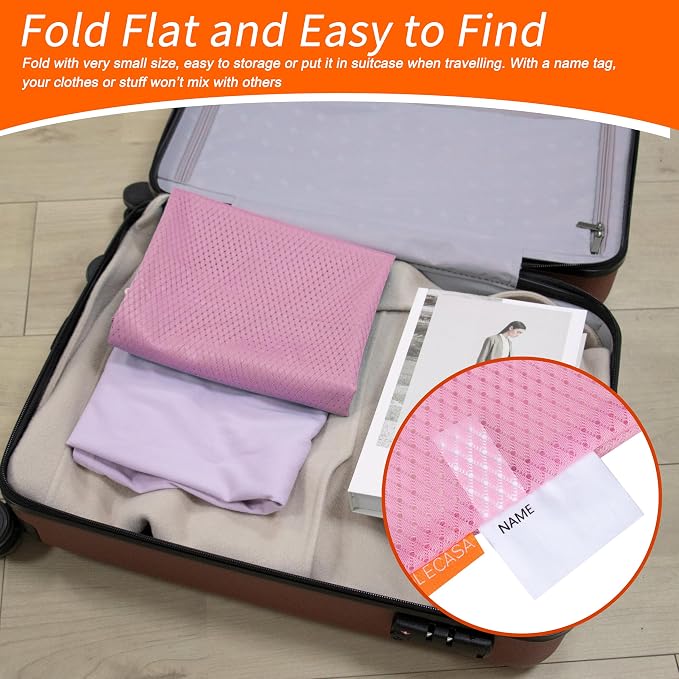Polecasa Heavy Duty Diamond Mesh Laundry Bag, Breathable Mesh, Machine Washable - Image 5