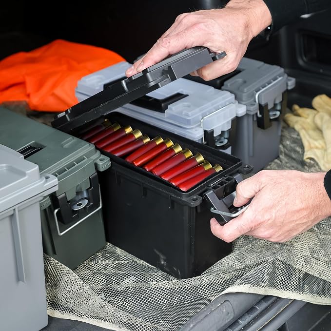 Sheffield Ammo Box Made in USA, Stackable Lockable Ammo Storage Box, Water and - Image 9