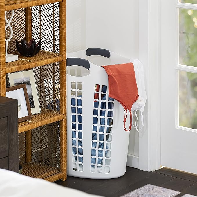 Gracious Living Easy Carry Flex Hamper, Large 87.5 Liter Lightweight Plastic - Image 7