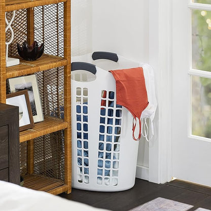 Gracious Living Easy Carry Flex Hamper, Large 87.5 Liter Lightweight Plastic - Image 7