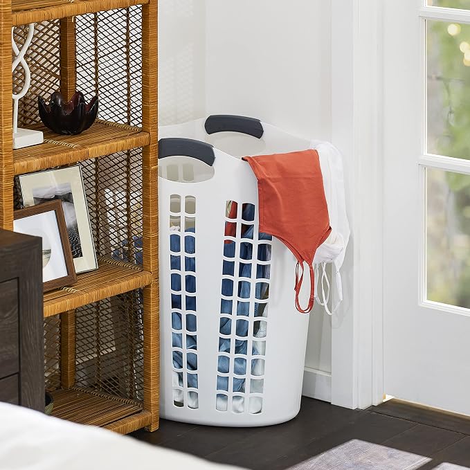Gracious Living Easy Carry Flex Hamper, Large 87.5 Liter Lightweight Plastic - Image 7