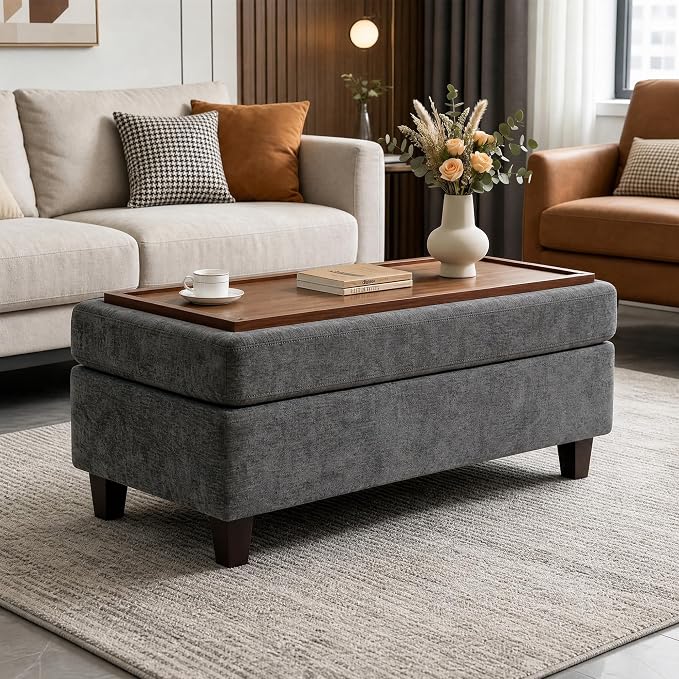 GENTEACO 45" Storage Ottoman Bench by GENTEACO