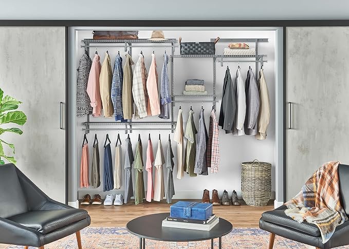ClosetMaid ShelfTrack Wire Closet Organizer System, Adjustable from 5 to 8 Ft. - Image 3