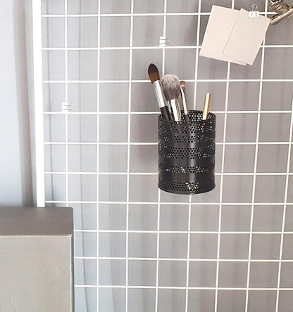 Metal Hook Wall Mounted Pen Pencil Holder, Office Desk Organizer - Image 3