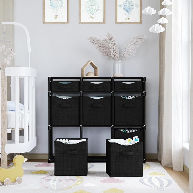 9 Cube Closet Organizers And Storage | Includes All Storage Cube Bins | Easy To - Image 6