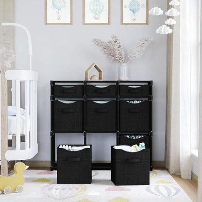 9 Cube Closet Organizers And Storage | Includes All Storage Cube Bins | Easy To - Image 6