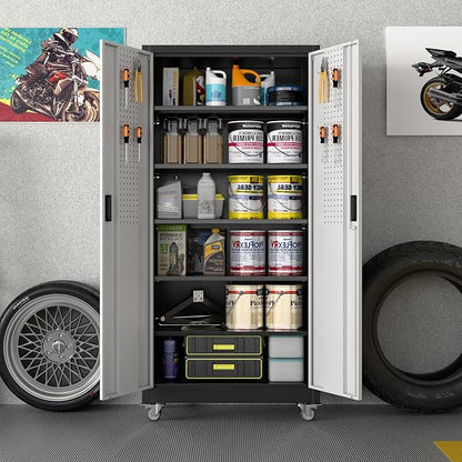 Upgraded Wide & Deep Metal Garage Storage Cabinet - Image 9