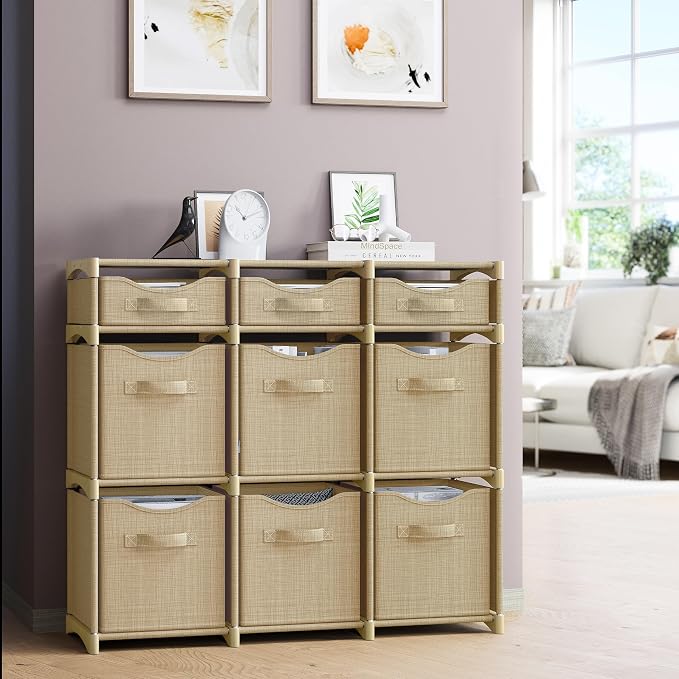 9 Cube Closet Organizers And Storage | Includes All Storage Cube Bins | Easy To - Image 5