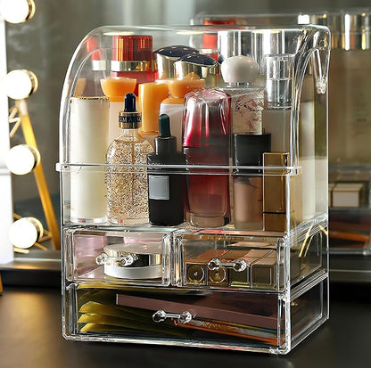 Clear Large Acrylic Makeup Organizer - Image 2