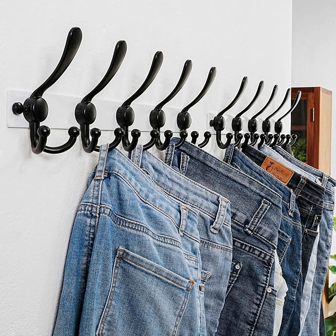 Dseap Coat Rack Wall Mount 2.0 Pro: Heavy Duty 300% Thicker, Stainless Steel - Image 5