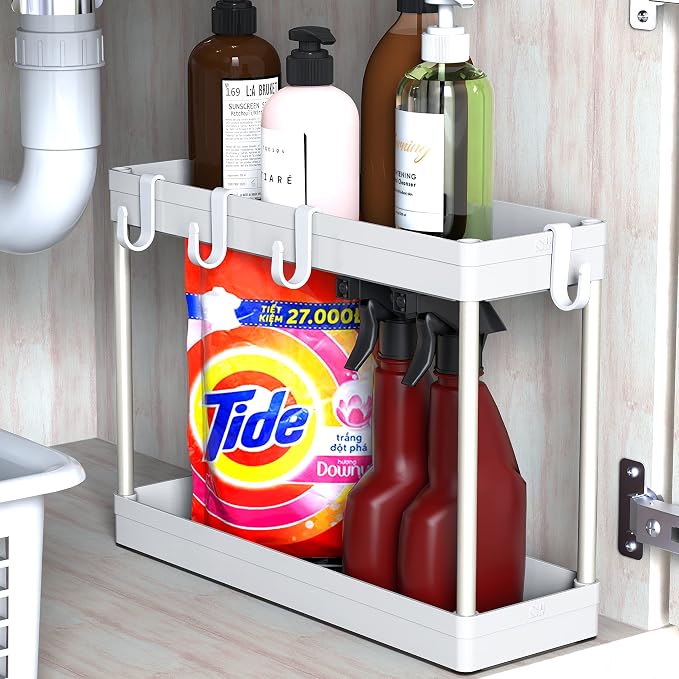 Simple Houseware 2-Tier Under Sink Organizer Storage Tray by SimpleHouseware