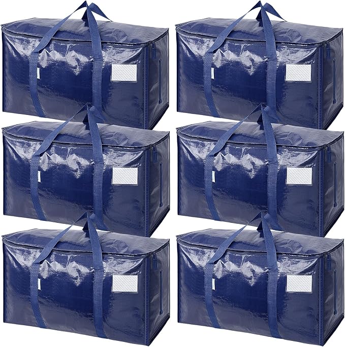 TICONN 6 Pack Extra Large Moving Bags Heavy Duty by TICONN