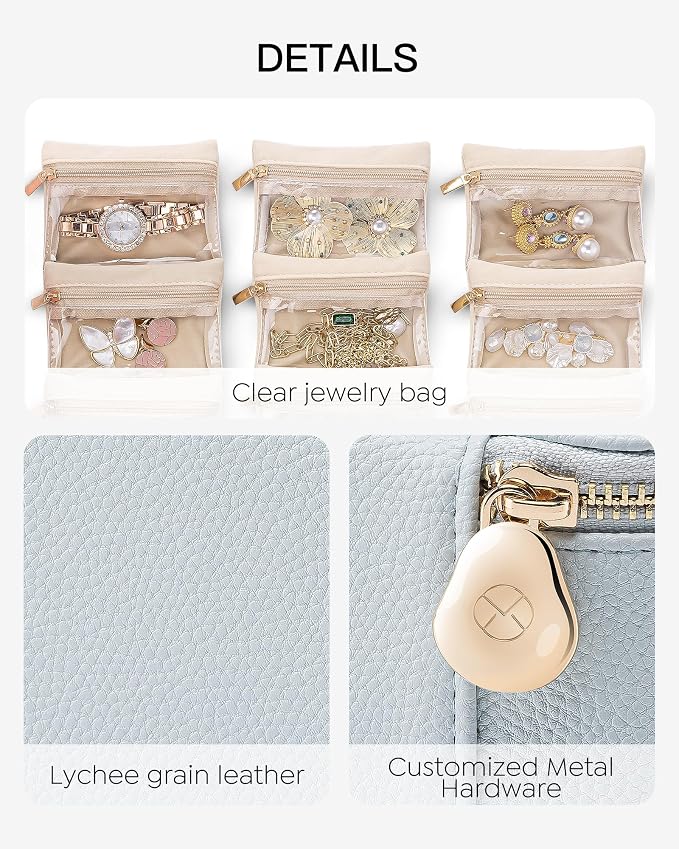 Vlando Travel Jewelry Case, Travel Jewelry Organize - Image 3