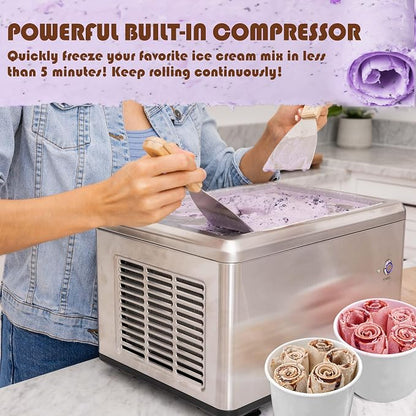 Whynter ICR-300SS 0.5-Quart Stainless Steel Rolled Ice Cream Maker - Image 7