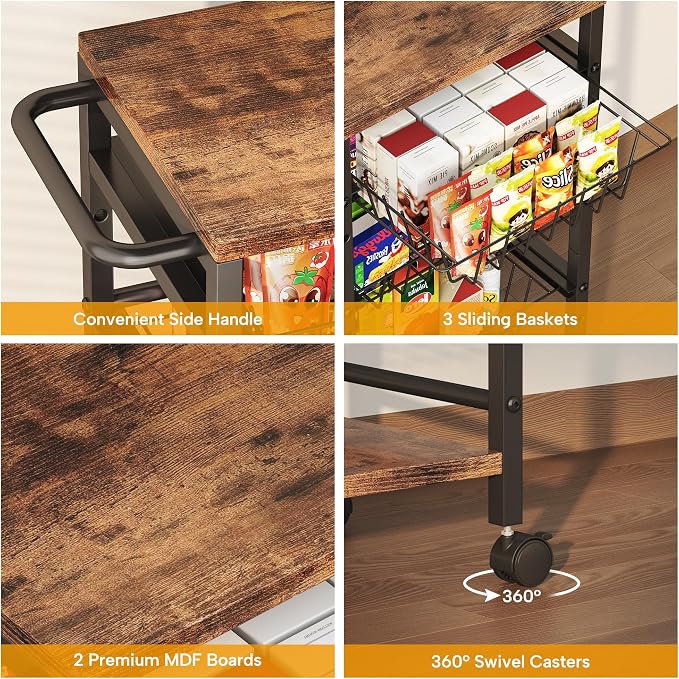 5-Tier Snack Organizer Cart - Image 6