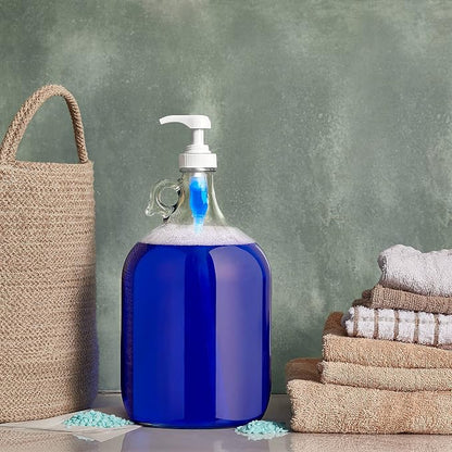 Gallon Glass Pump Dispenser Bottle, Large Jug Laundry Liquid Detergent Dispenser - Image 6