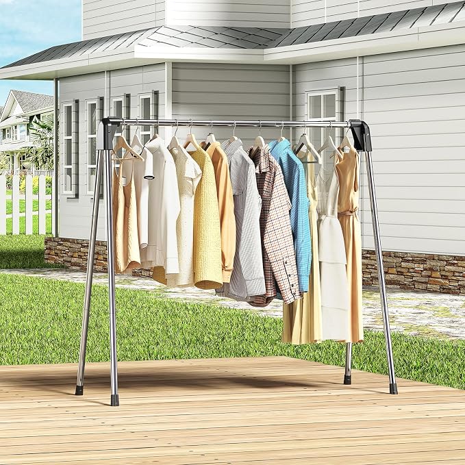 APEXCHASER Clothes Drying Rack, Stainless Steel Drying Rack Clothing - Image 6