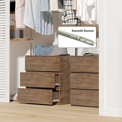 woodtalks 3 Drawer Dresser, Wood Chest Drawers - Image 3