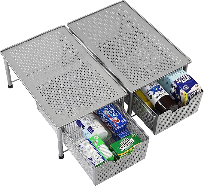 Simple Houseware Stackable Cabinet Basket Drawer Organizer - Image 7