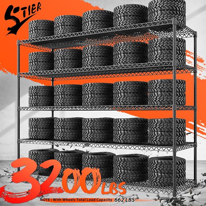 3200LBS Storage Shelves Wire Shelving - Image 6