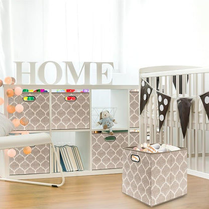 Simple Houseware 13-Inch Collapsible Fabric Cube Storage Bin - Image 3