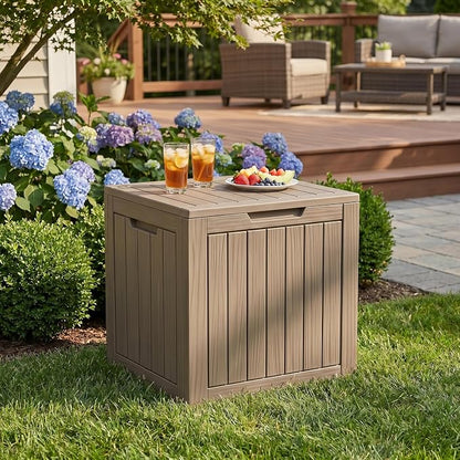 35 Gallon Deck Box Outdoor Waterproof, Resin Storage Box Outdoor Lockable - Image 7