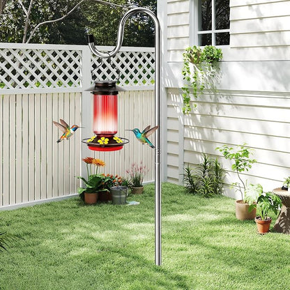 COCONUT 78 Inch Shepherds Hook for Bird Feeder, 5/8 Inch Width Heavy Duty - Image 8