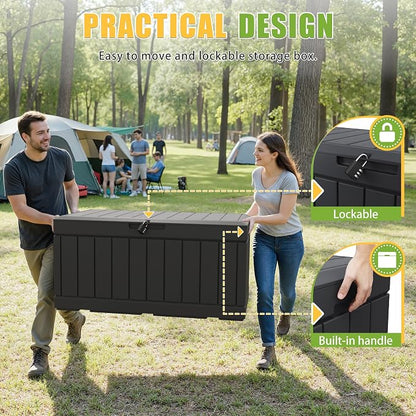 Greesum Outdoor Storage Box 82 Gallon Storage Bin - Image 4