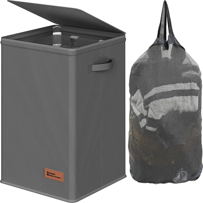 Simple Houseware Foldable Laundry Hamper Basket by SimpleHouseware
