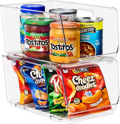 Sorbus Stackable Storage Bins Open Front - Image 8