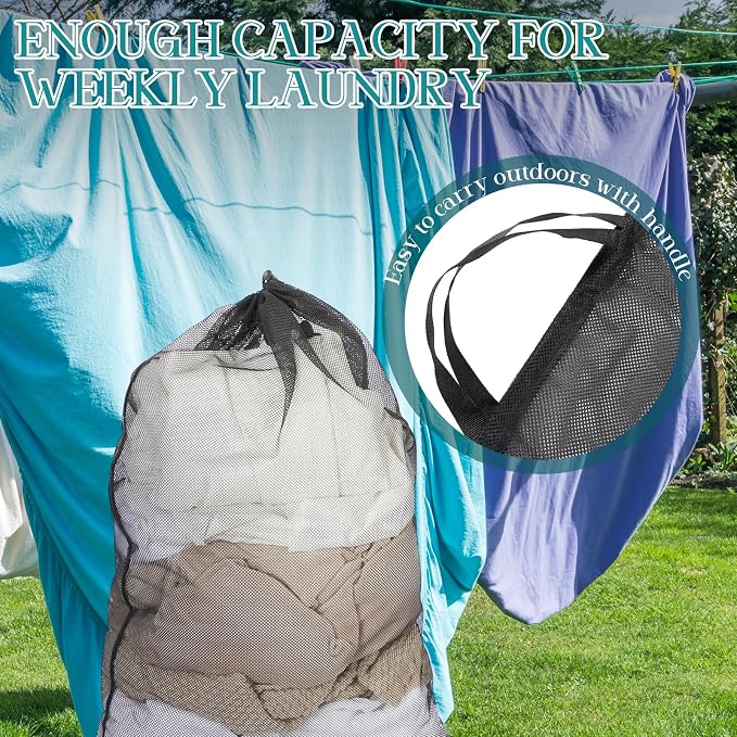 Aliceset 4 Pcs 24 x 36 Inches Mesh Laundry Bags - Image 6