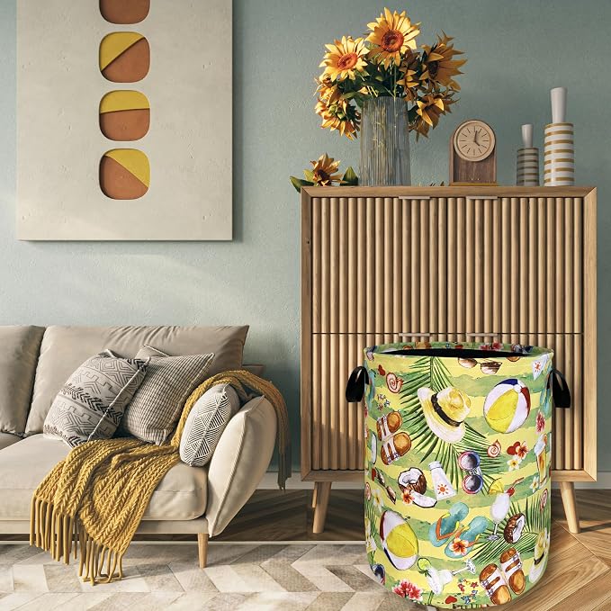 Happy Summer Time Laundry Hamper - Image 7
