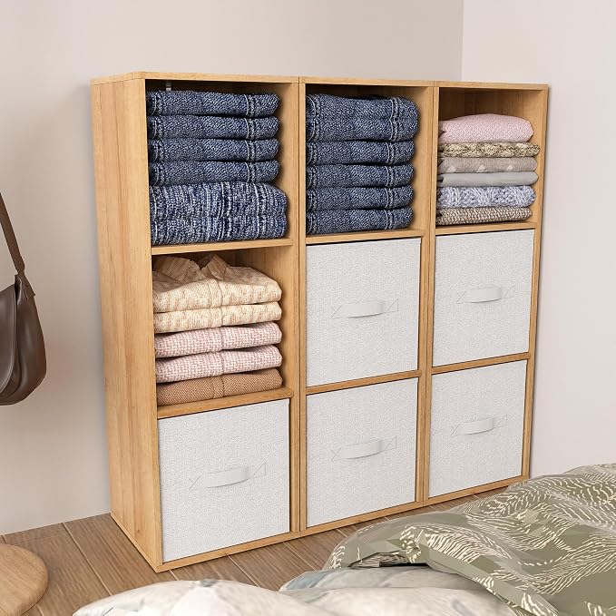 3 Cube Storage Organizer, Cube Shelf，3 Tier Cube Low Bookcase Freestanding - Image 9