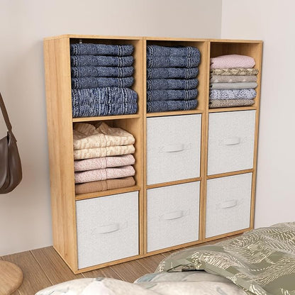 3 Cube Storage Organizer, Cube Shelf，3 Tier Cube Low Bookcase Freestanding - Image 9