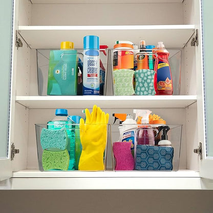 ClearSpace Clear Plastic Storage Bins – XL 8 Pack Perfect Kitchen or Pantry - Image 2